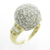 18KYG／18KWG パヴェ ダイヤモンドリング