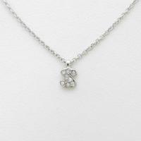 750WG イニシャルS ダイヤモンドネックレス