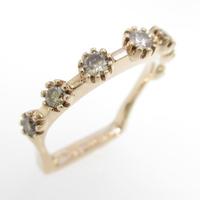 K18PG ダイヤモンドリング