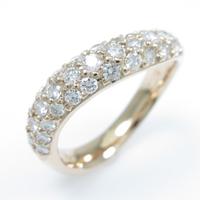 K18PG パヴェ ダイヤモンドリング