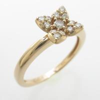 K18PG フラワー ダイヤモンドリング20％引き