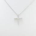 K18WG クロス ダイヤモンドネックレス20％引き