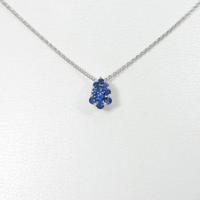 K18WG サファイヤネックレス
