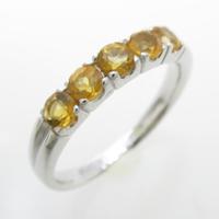 K18WG シトリンリング