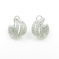 K18WG ダイヤモンドピアス