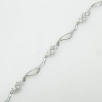 K18WG ダイヤモンドブレスレット