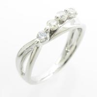 K18WG ダイヤモンドリング