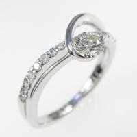 K18WG ダイヤモンドリング