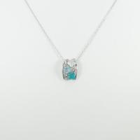 K18WG フラワー カラーストーンネックレス30％引き