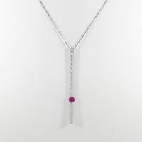 K18WG ルビーネックレス20％引き