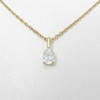 K18YG ダイヤモンドネックレス 1．010ct・F・SI2・ペアシェイプ