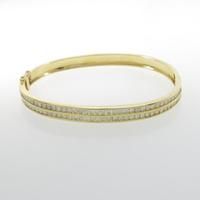 K18YG ダイヤモンドバングル
