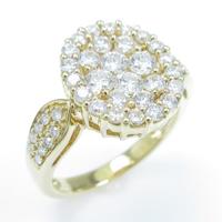 K18YG ダイヤモンドリング