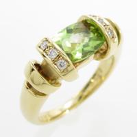 K18YG ペリドットリング20％引き