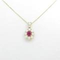 K18YG ルビーネックレス10％引き