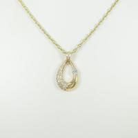 K18YG／750YG ダイヤモンドネックレス