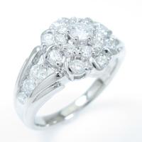 PT フラワー ダイヤモンドリング