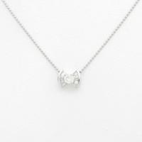 PT リボン ダイヤモンドネックレス