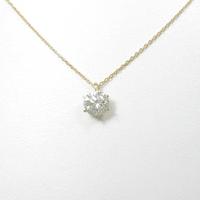 【リメイク】K18YG ダイヤモンドネックレス 1．059ct・K・SI2・GOOD30％引き