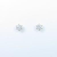【リメイク】K18YG／ST ダイヤモンドピアス 0．342ct・0．344ct・H・SI1・EXCELLENT