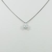 【リメイク】プラチナダイヤモンドネックレス 0．317ct・F・VS1・GOOD30％引き