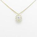 【新品】K18YG ダイヤモンドネックレス 0．268ct・F・SI2・VERYGOOD