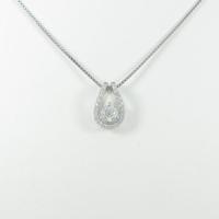 【新品】プラチナダイヤモンドネックレス 0．257ct・D・SI2・EXT H＆C10％引き