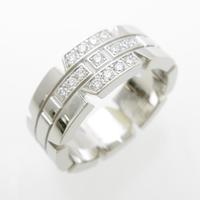 カルティエ タンクフランセーズ ハーフダイヤ リング20％引き