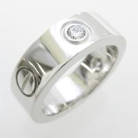 カルティエ ラブリング ハーフダイヤ リング