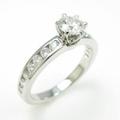 ティファニー ソリティア チャネルセッティング リング 0．31ct・D・VVS2・3EXT20％引き
