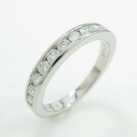 ティファニー ハーフサークル チャネルセッティング リング20％引き