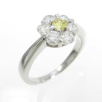 プラチナダイヤモンドリング 0．106ct・FIY・SI2