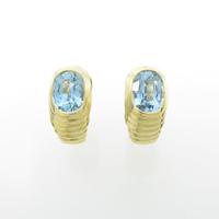 750YG ブルートパーズピアス30％引き