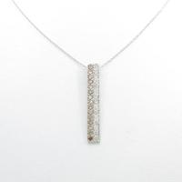 K18WG ダイヤモンドネックレス