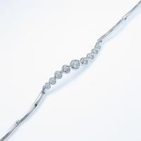 K18WG ダイヤモンドブレスレット