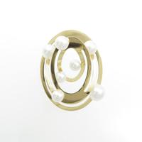 K18YG アコヤパールブローチ