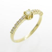 K18YG ダイヤモンドリング