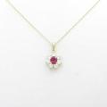 K18YG ルビーネックレス