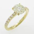 【リメイク】K18YG ダイヤモンドリング 1．523ct・VLY・SI2・GOOD