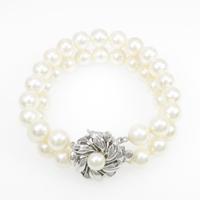 シルバークラスプ アコヤパールブレスレット10％引き