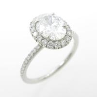 ハリーウィンストン オーバルマイクロパヴェ リング 1．12ct・D・VVS2・オーバルカット