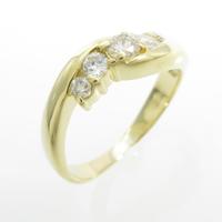 K18YG ダイヤモンドリング