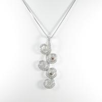 K18WG ダイヤモンドネックレス5％引き