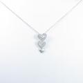 K18WG ハート ダイヤモンドネックレス30％引き