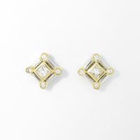K18WG／PT／K18YG ダイヤモンドピアス