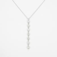 K18WG ダイヤモンドネックレス