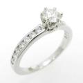 ティファニー ソリティア チャネルセッティング リング 0．31ct
