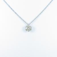 純PT ソリティア ダイヤモンドネックレス20％引き