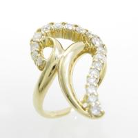 K18YG ダイヤモンドリング