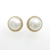 K14YG マベパールイヤリング